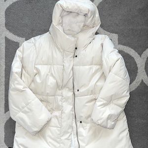 Cream Puffer Coat size L